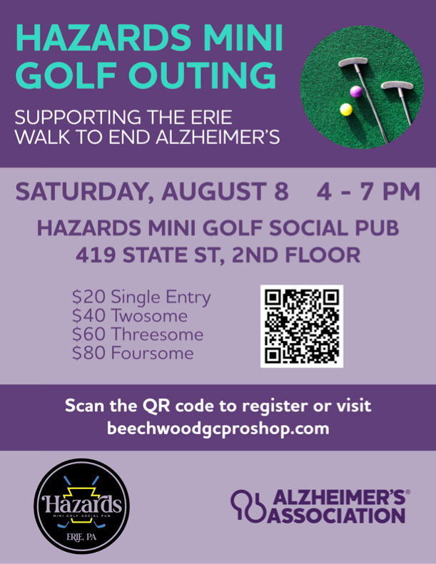 ALZ Mini Golf Outing @ Hazards - Single Entry