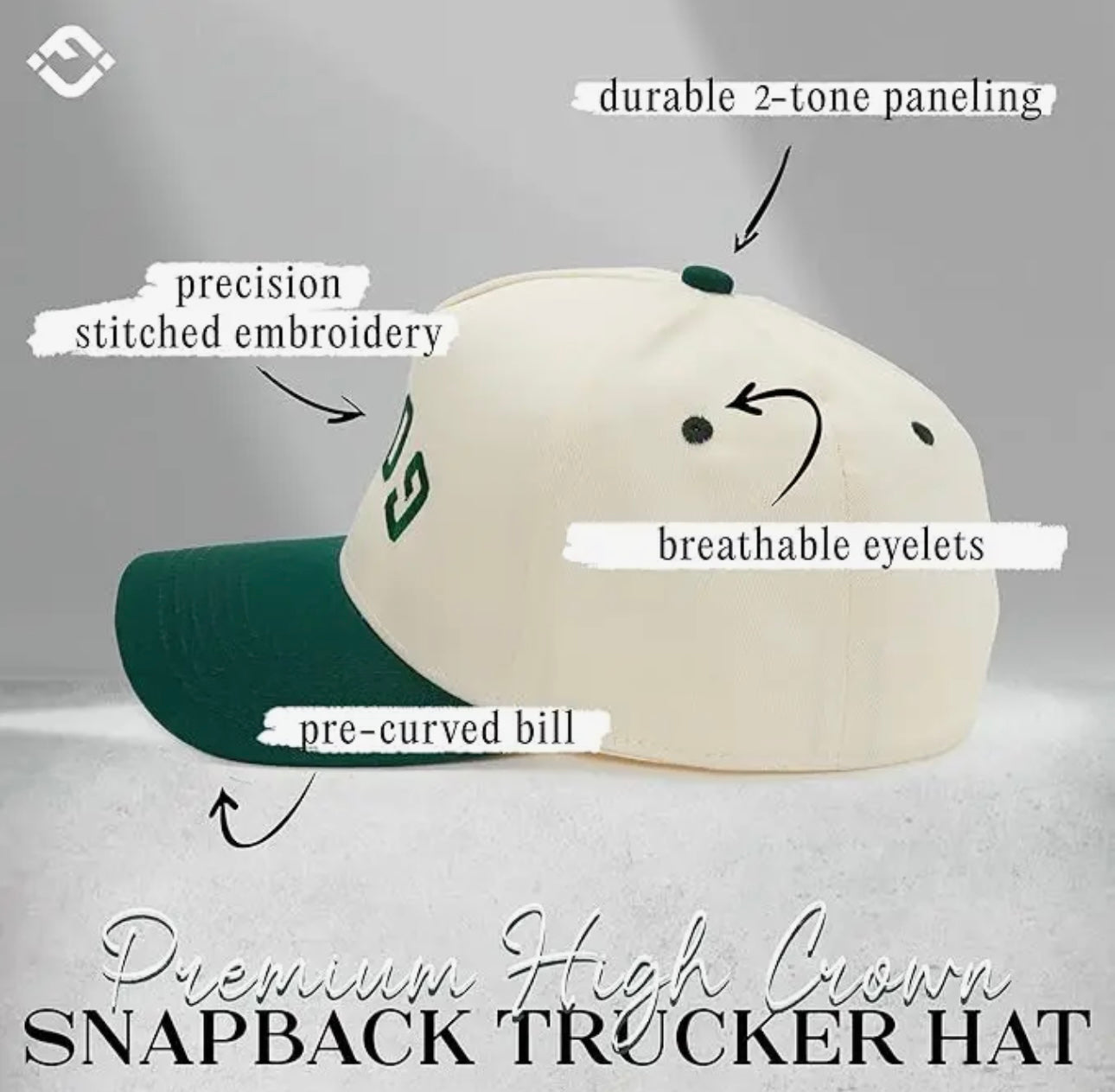 2- Tone Embroidered Cap