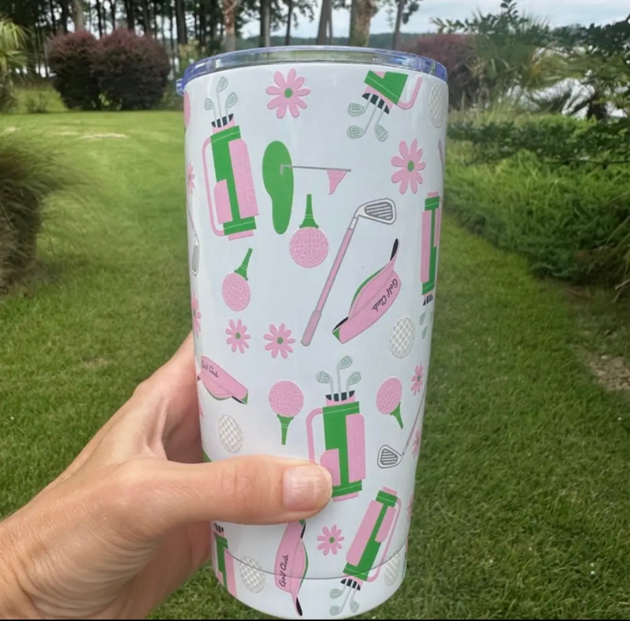 Par-Tee in Pink Tumbler